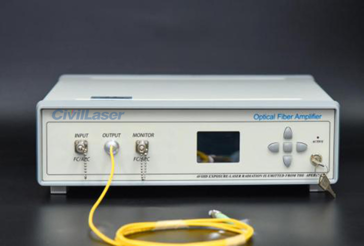 40dBm 10Watt Fiber Amplifier High Power PM Ytterbium-doped Optical Amplifier Benchtop YDFA-40-PM-B